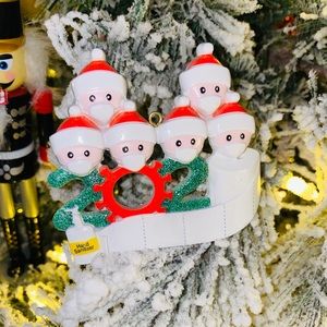 2020 Family Ornament with Toilet Paper and Hand